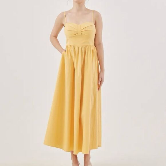 NWT Love, Bonito Maryn Padded Bustier Flare Maxi Dress 2‎ - Picture 2 of 8